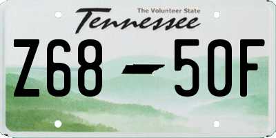 TN license plate Z6850F