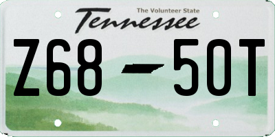 TN license plate Z6850T