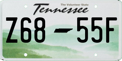 TN license plate Z6855F