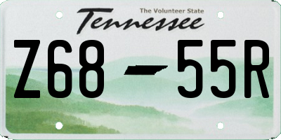TN license plate Z6855R