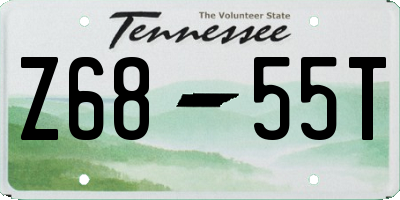 TN license plate Z6855T