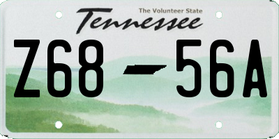 TN license plate Z6856A