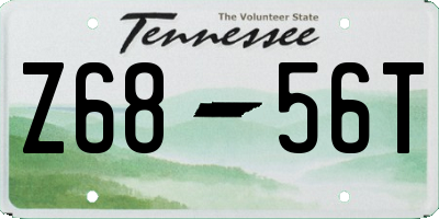TN license plate Z6856T