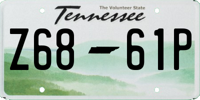 TN license plate Z6861P