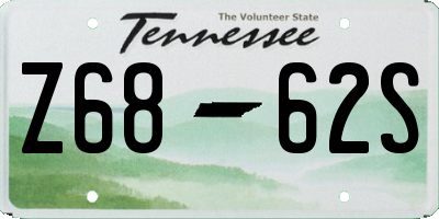 TN license plate Z6862S