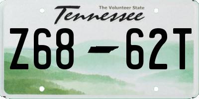 TN license plate Z6862T