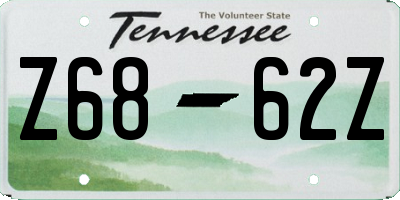 TN license plate Z6862Z