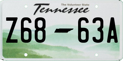 TN license plate Z6863A