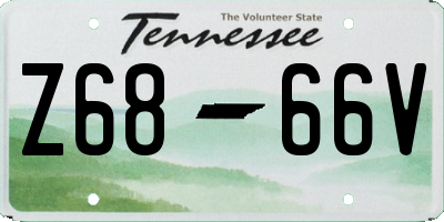 TN license plate Z6866V