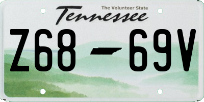 TN license plate Z6869V