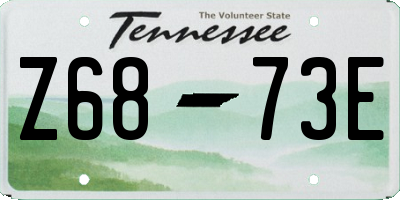 TN license plate Z6873E