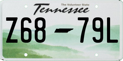TN license plate Z6879L