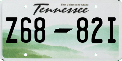TN license plate Z6882I