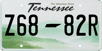 TN license plate Z6882R