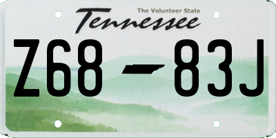 TN license plate Z6883J
