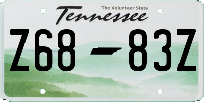 TN license plate Z6883Z