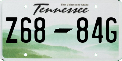 TN license plate Z6884G