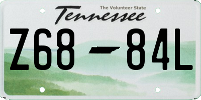 TN license plate Z6884L