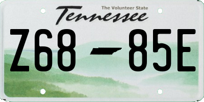 TN license plate Z6885E