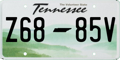 TN license plate Z6885V