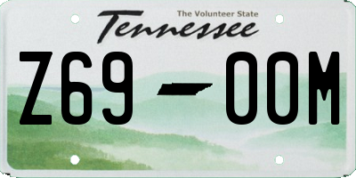 TN license plate Z6900M