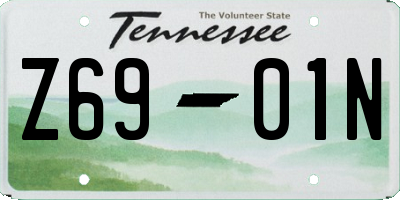 TN license plate Z6901N
