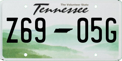 TN license plate Z6905G