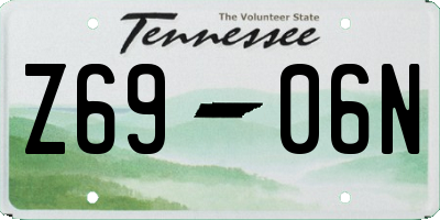 TN license plate Z6906N