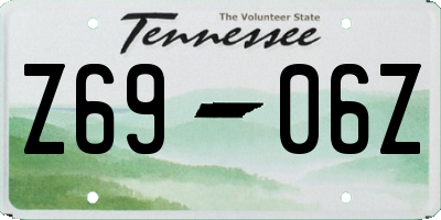TN license plate Z6906Z