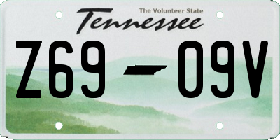 TN license plate Z6909V