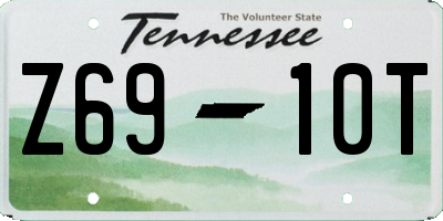 TN license plate Z6910T
