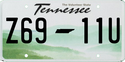 TN license plate Z6911U