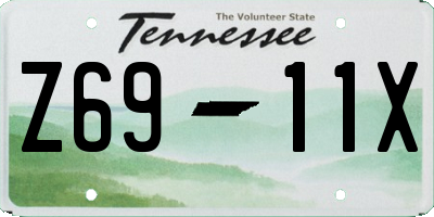 TN license plate Z6911X