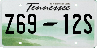 TN license plate Z6912S