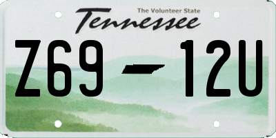 TN license plate Z6912U