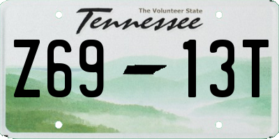 TN license plate Z6913T