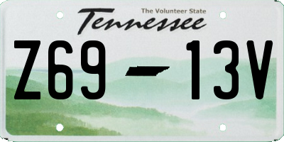 TN license plate Z6913V