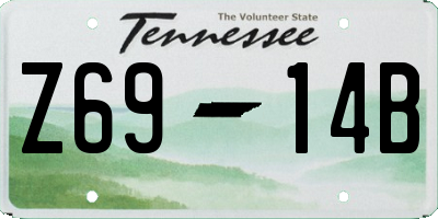 TN license plate Z6914B