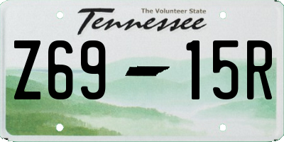 TN license plate Z6915R