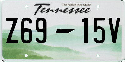 TN license plate Z6915V