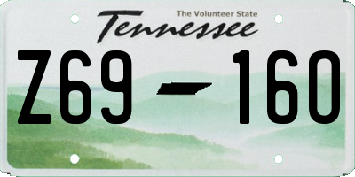 TN license plate Z6916O