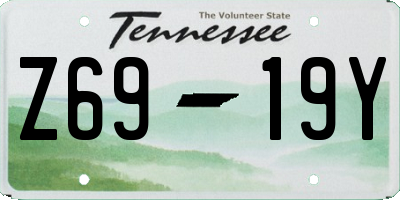 TN license plate Z6919Y