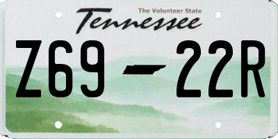 TN license plate Z6922R