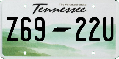 TN license plate Z6922U