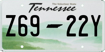 TN license plate Z6922Y