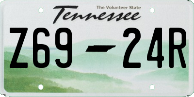TN license plate Z6924R