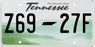 TN license plate Z6927F