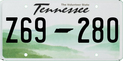 TN license plate Z6928O