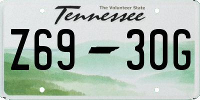 TN license plate Z6930G