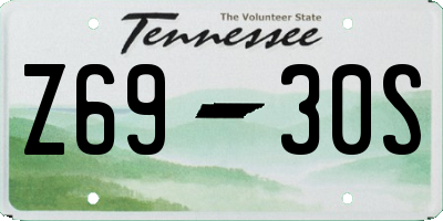 TN license plate Z6930S